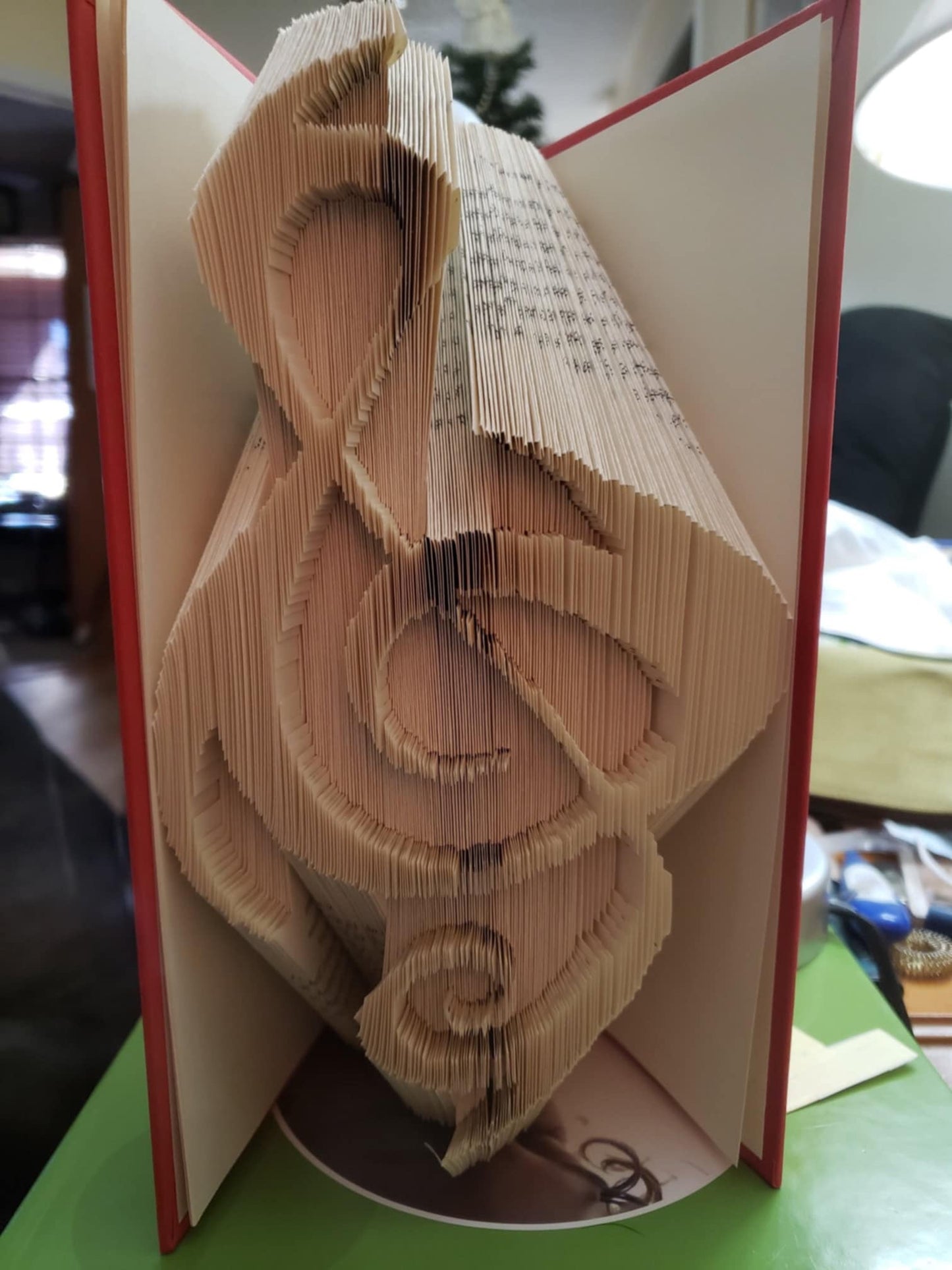 Musical Note folded Book art