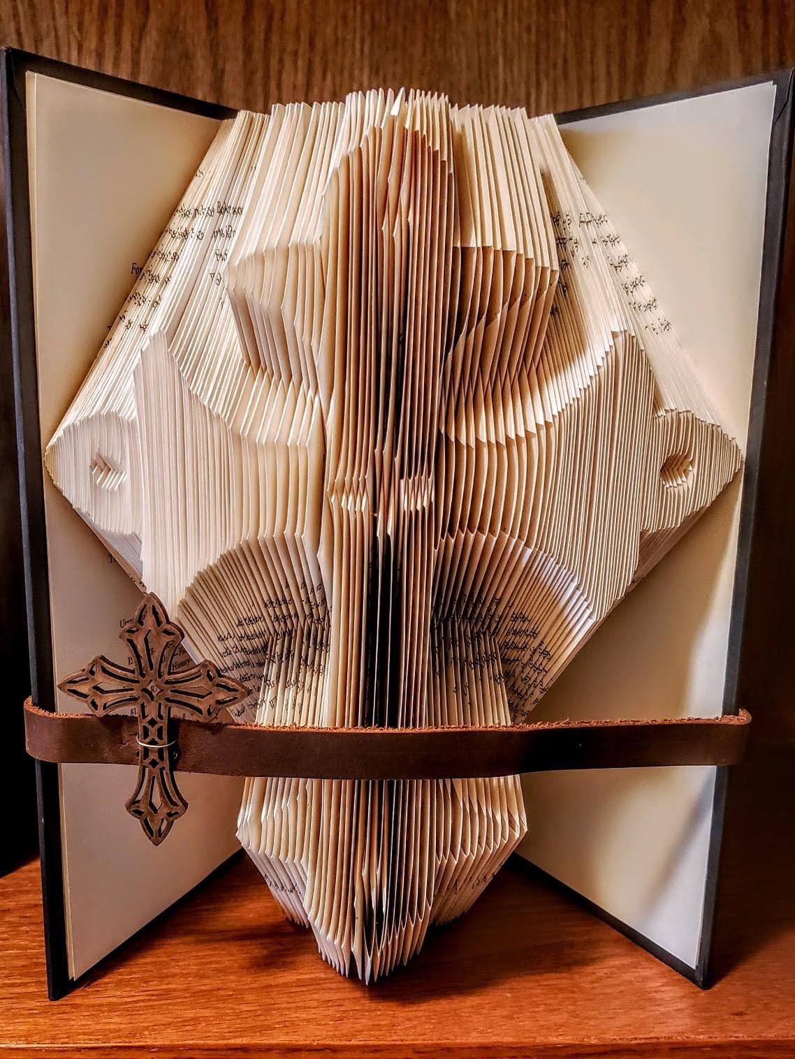 Cross Folded Book Art